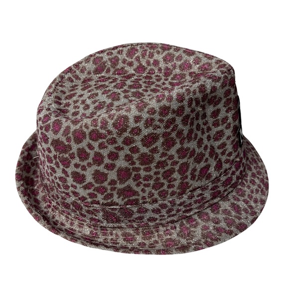 “Happy New Year” Leopard Print Pink Hat - Lights Up - Picture 4 of 8